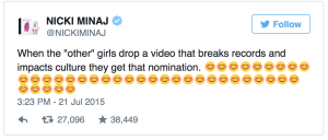 Nicki orginal tweet