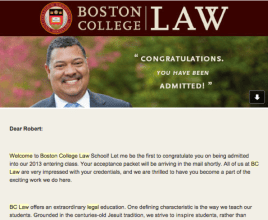 Rob's acceptance email