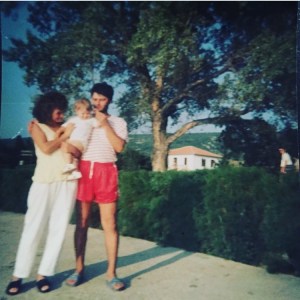 Marija with her parents before the war