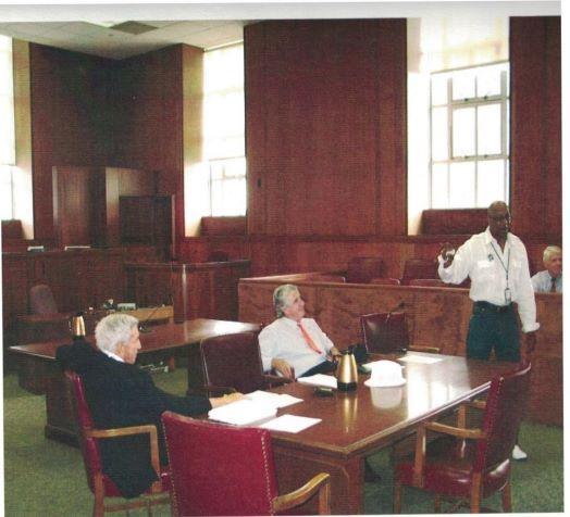 Bobby Joe Leaster, with his lawyers, Robert and Christopher Muse